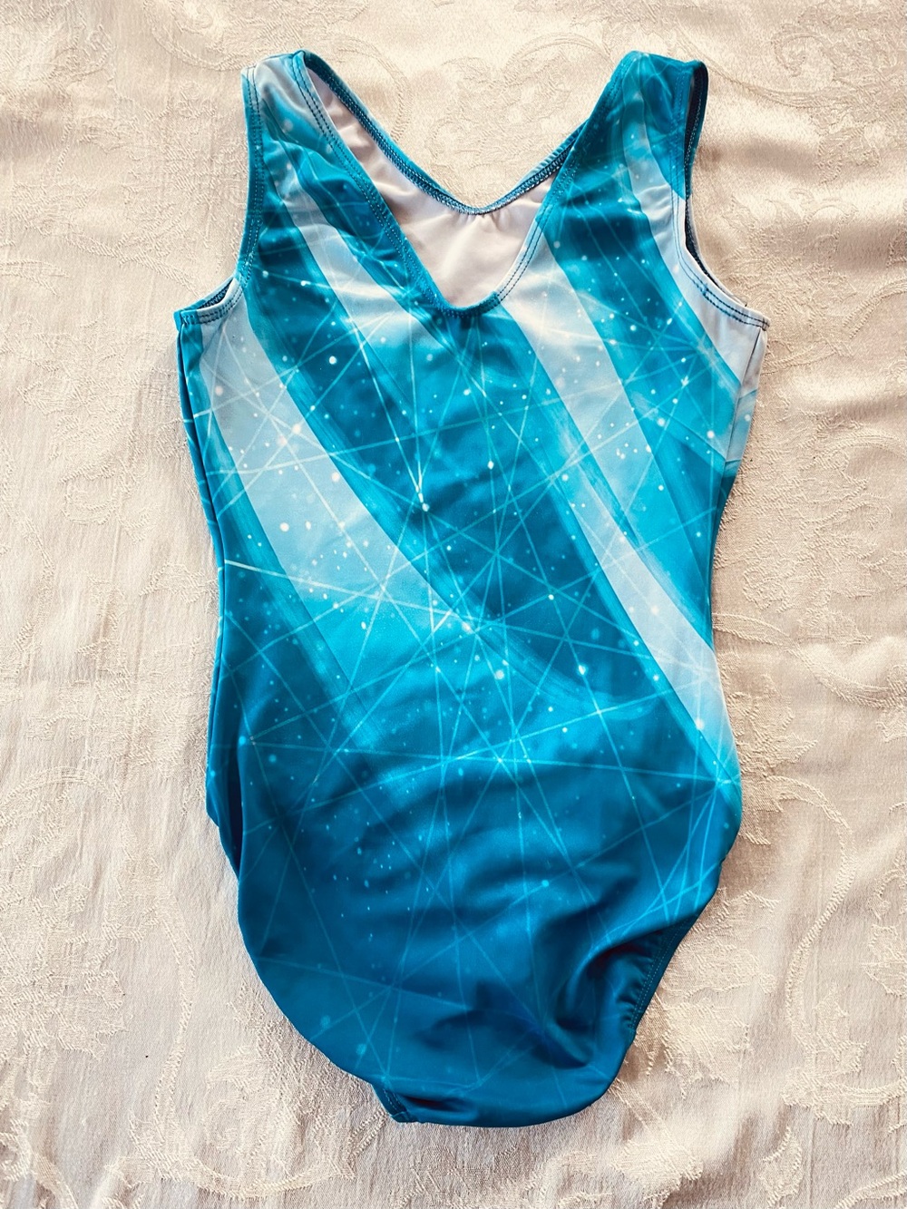 GK Gymnastics Leotard “Frozen Wind” AXS Adult Extra Small - Picture 2 of 13